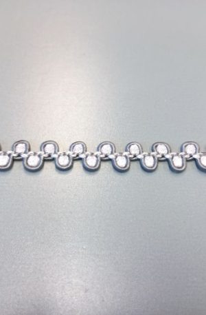 31-080-31 Szürke díszítő szalag 1,5cm széles