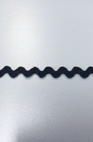 31-080-47 Fekete színű díszítő szalag 1cm széles