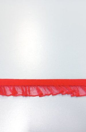 31-080-54 Piros színű díszítő gumiszalag 2cm széles