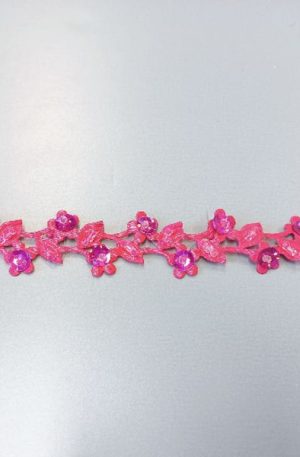 31-080-58 Pink színű díszítő szalag 2cm széles