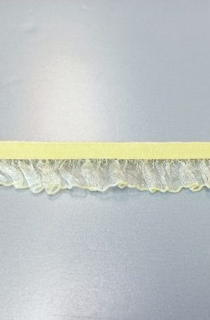 31-080-77 Világoszöld fodros gumiszalag 2cm széles