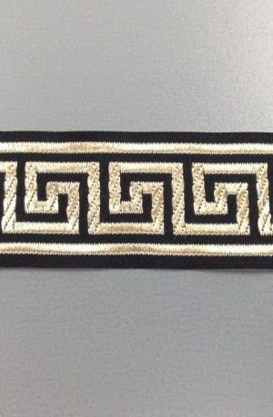 31-080-12 Fekete-arany szalag 3,3 cm széles