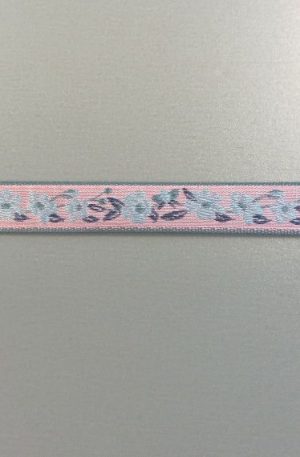 31-080-19 Rózsaszín mintás szalag 1,2 cm széles