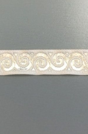 31-080-8 Törtfehér szalag 1,6 cm széles