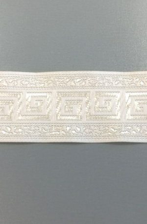 31-080-11 Törtfehér szalag 3,3 cm széles