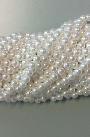 03-112 fehér tekla gyöngy 10mm