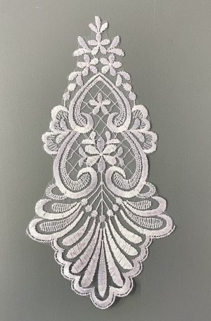 06-349 Organza alapú fehér csipke