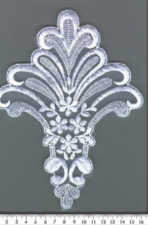 06-2030 Organza alapú fehér csipke