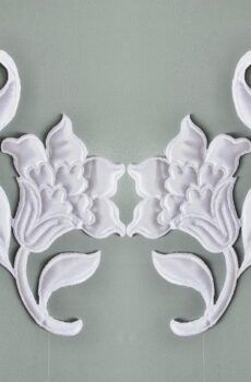 06-488 Steppelt szatén fehér páros csipke