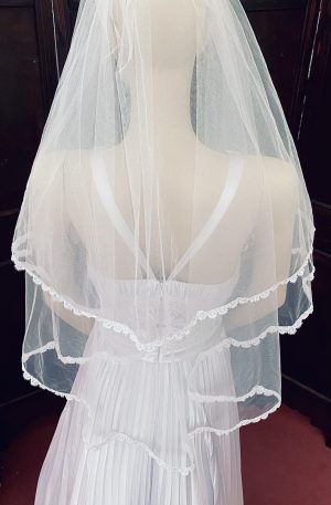 39-110 használt fehér fátyol