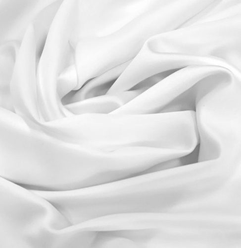 fehér elasztikus selyemfényű szatén