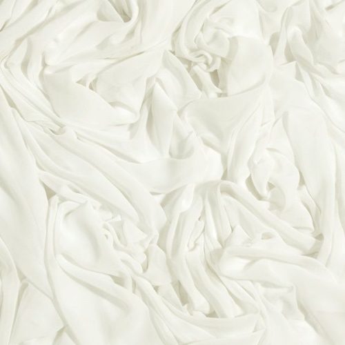 törtfehér pamut hatású chiffon