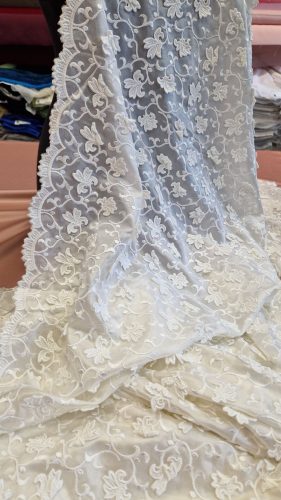 3D organza alapú csipkeanyag