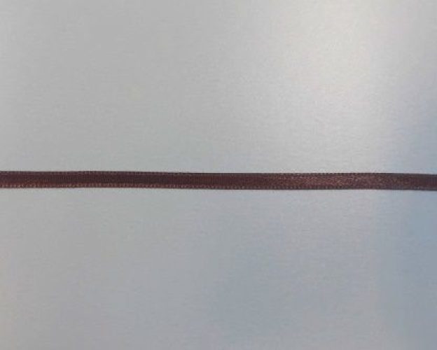 Csokibarna szatén szalag 0,5 cm széles