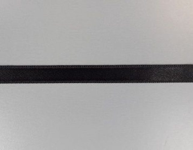 Fekete szatén szalag 1 cm széles